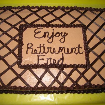 Man's Retirement Cake