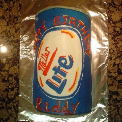 Miller Lite Birthday Cake