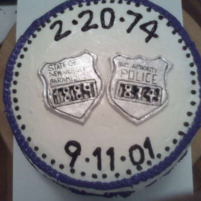 P.o. David Lemagne Memorial Cake