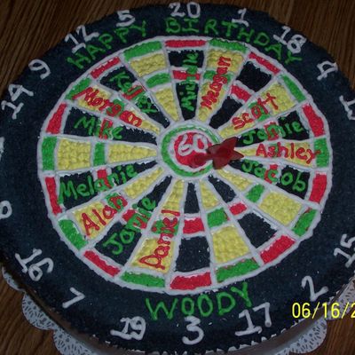 Dartboard Cake