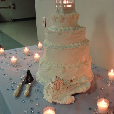 Castle And Carriage Cake