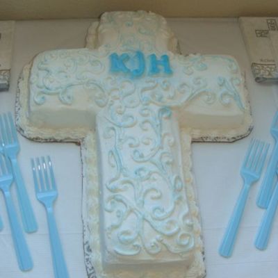 Kj's Christening Cake