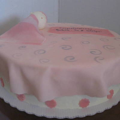 Pink Baby Shower Cake