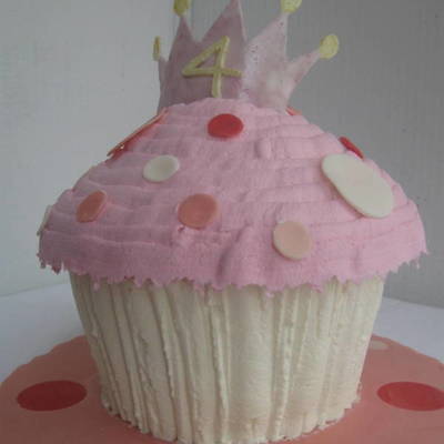 Pink Princess Cupcake