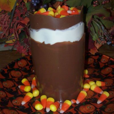 Chocolate Wrapped Fudge Cake