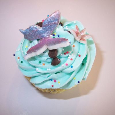 Chocolate Chip Butterfly Cupcake