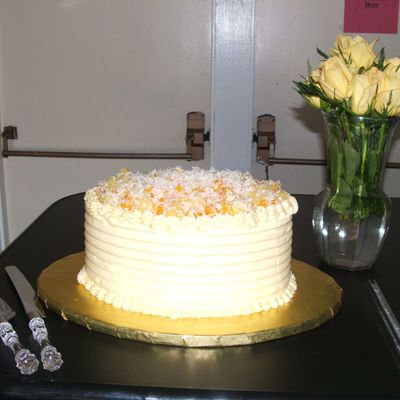 Mother's Day Ambrosia Cake