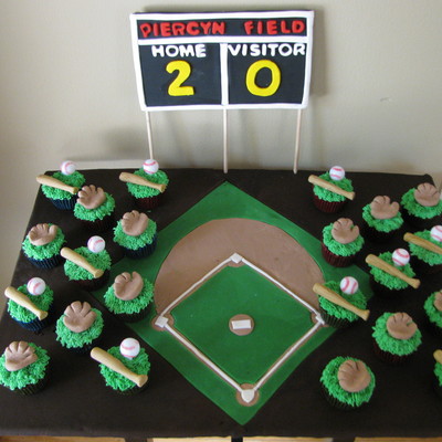 Baseball Cupcakes