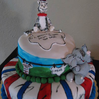 Dr Seuss Baby Shower Cake