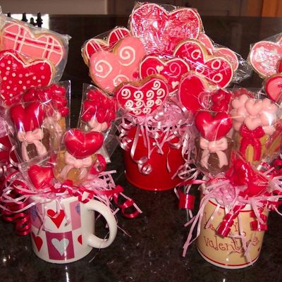 Valentine Cookie Bouquet