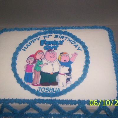 Family Guy Birthday Cake