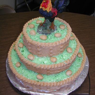 Rooster Birthday Cake