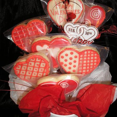 Valentine Cookie Bouquet