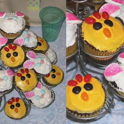 Bunny & Chick Cupcakes