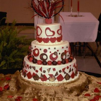 Whimsical Reception Cake