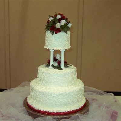 Cornelli Lace Wedding Cake