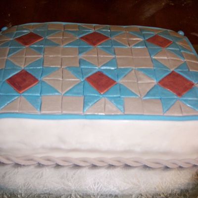 Gramma's Quilt Cake