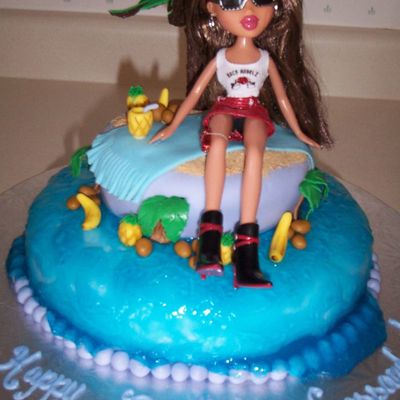 Cassandra's Tropical Bratz Cake