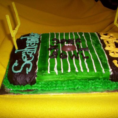 Super Bowl Xl Football Field Cake