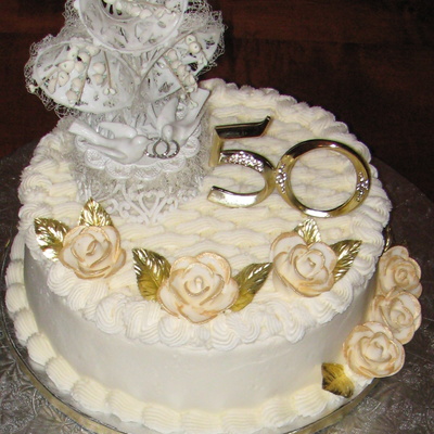 50Th Wedding Anniversary Cake