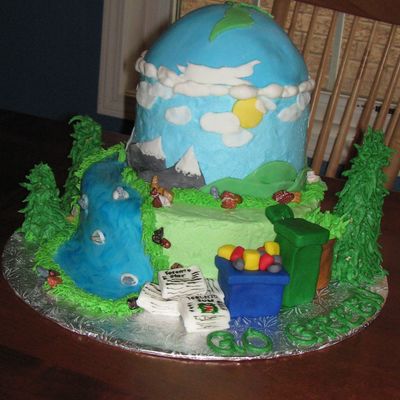 1St Prize Cake - Go Green