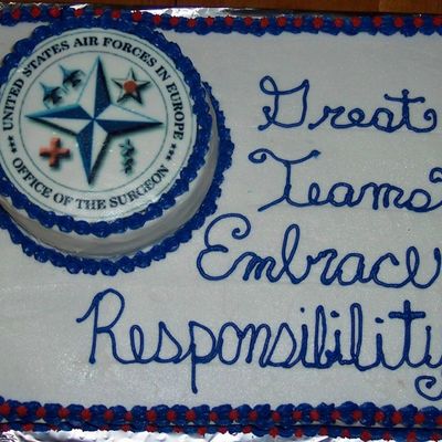 Military Farewell Cake
