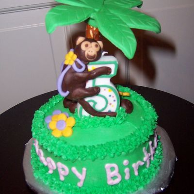 Monkey In The Jungle Smash Cake