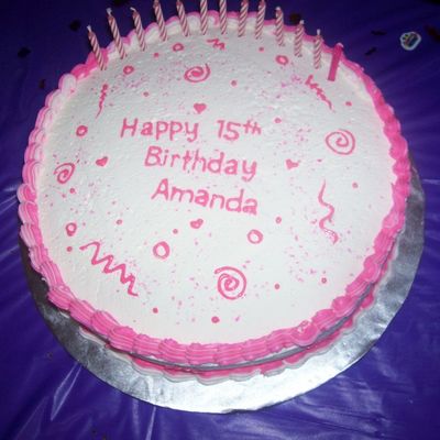 Pink Birthday Cake
