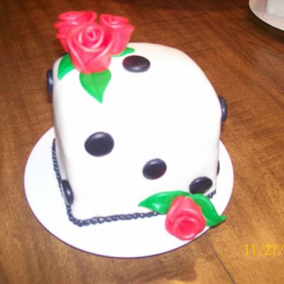 Dice Anniversary Cake