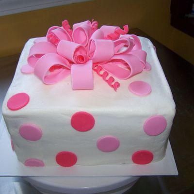 Pink Baby Shower Cake