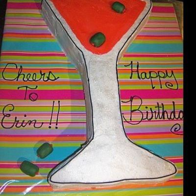 Martini Glass Cake