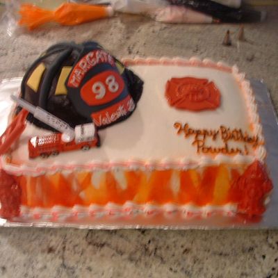 Firefighter Cake