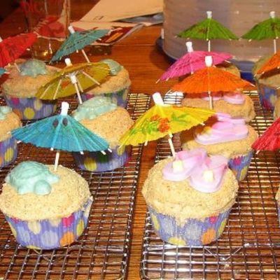 Beach Cupcakes