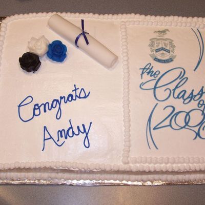 Graduation Cake I Made For My Little Brother's Open House.