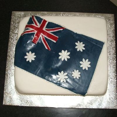 Australian Flag Cake