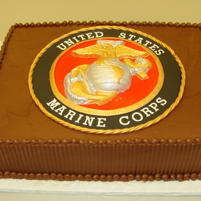 U.s. Marines Groom's Cake