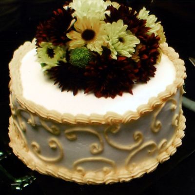 Fall Flowers Cake