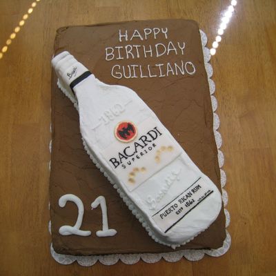 Bacardi Bottle Cake