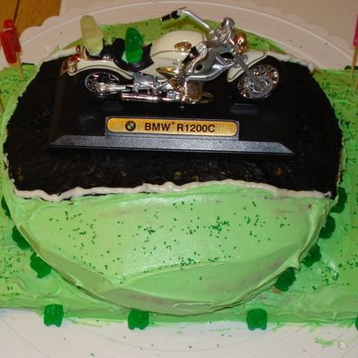 Motorcycle Birthday Cakae
