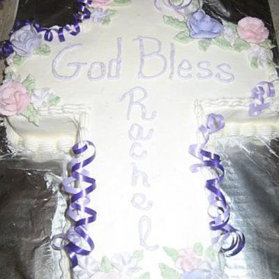 Cross Baptism Cake