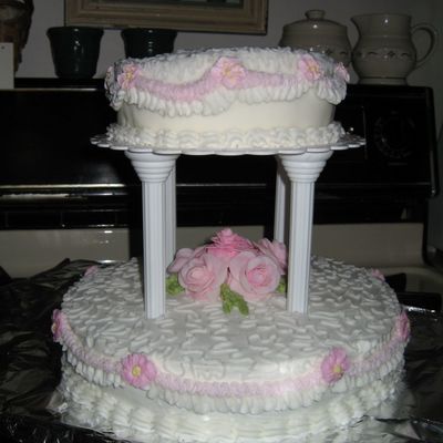 Course Iii Cake -- Pink Roses