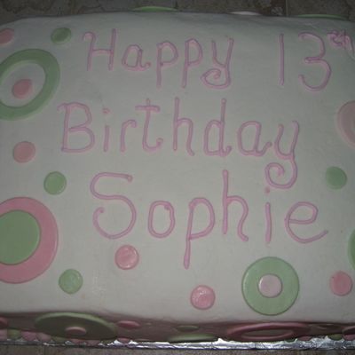 Circle Birthday Cake