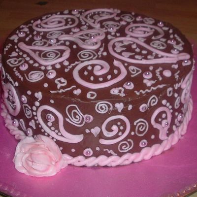 Pink Choco Paisley