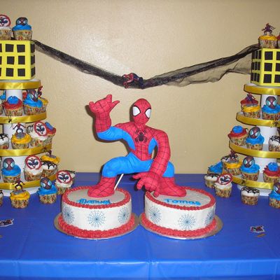 Spiderman Cupcakes