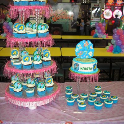 Little Mermaid Cupcake Tower