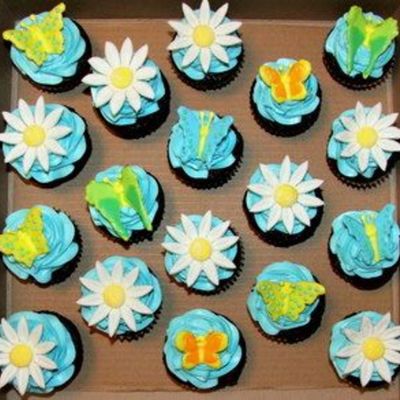 Butterflies And Flowers - Cupcakes