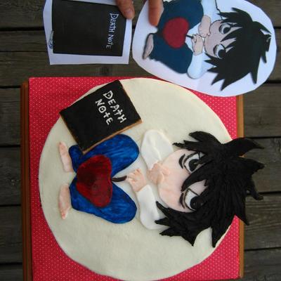 Death Note Lawliet L Birthday Cake