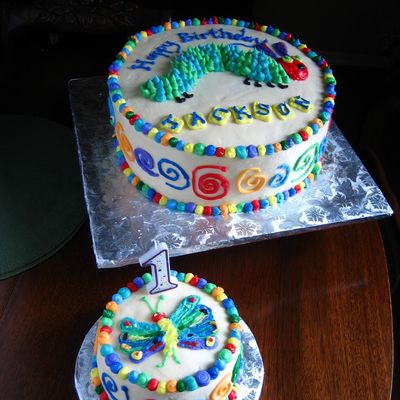 Very Hungry Caterpillar Birthday Cake