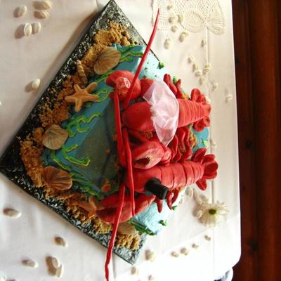 Lobster Couple Groom's Cake
