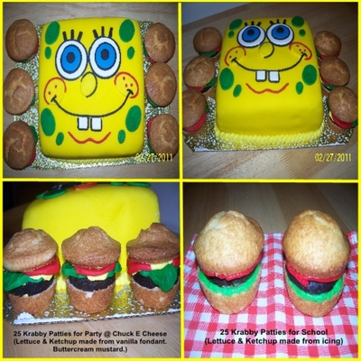 Spongebob Squarepants & Krabby Patty Cupcakes